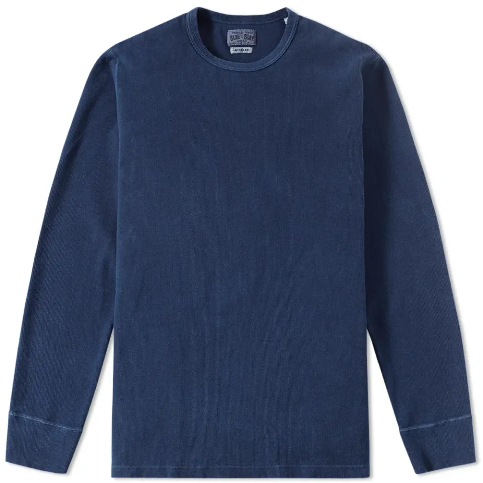 Long Sleeve Hand Dyed Ribbed Tee