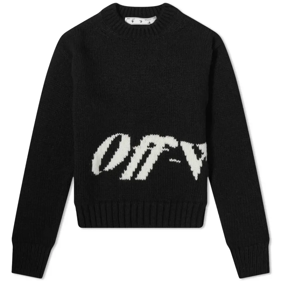 Intarsia Logo Crew Sweat
