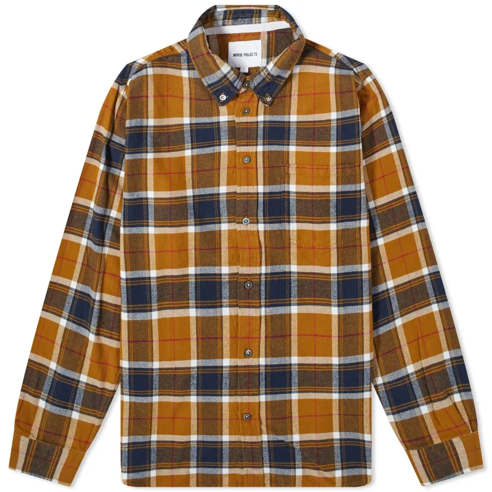 Anton Organic Flannel Check Shirt