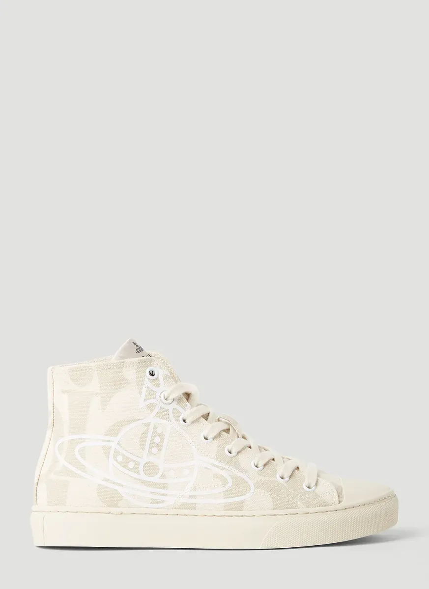 Logo High Top Sneakers