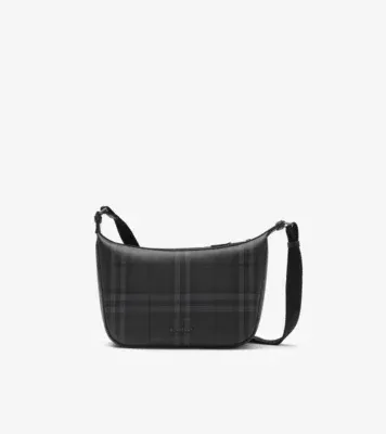 City Check Sling Bag in Iron grey