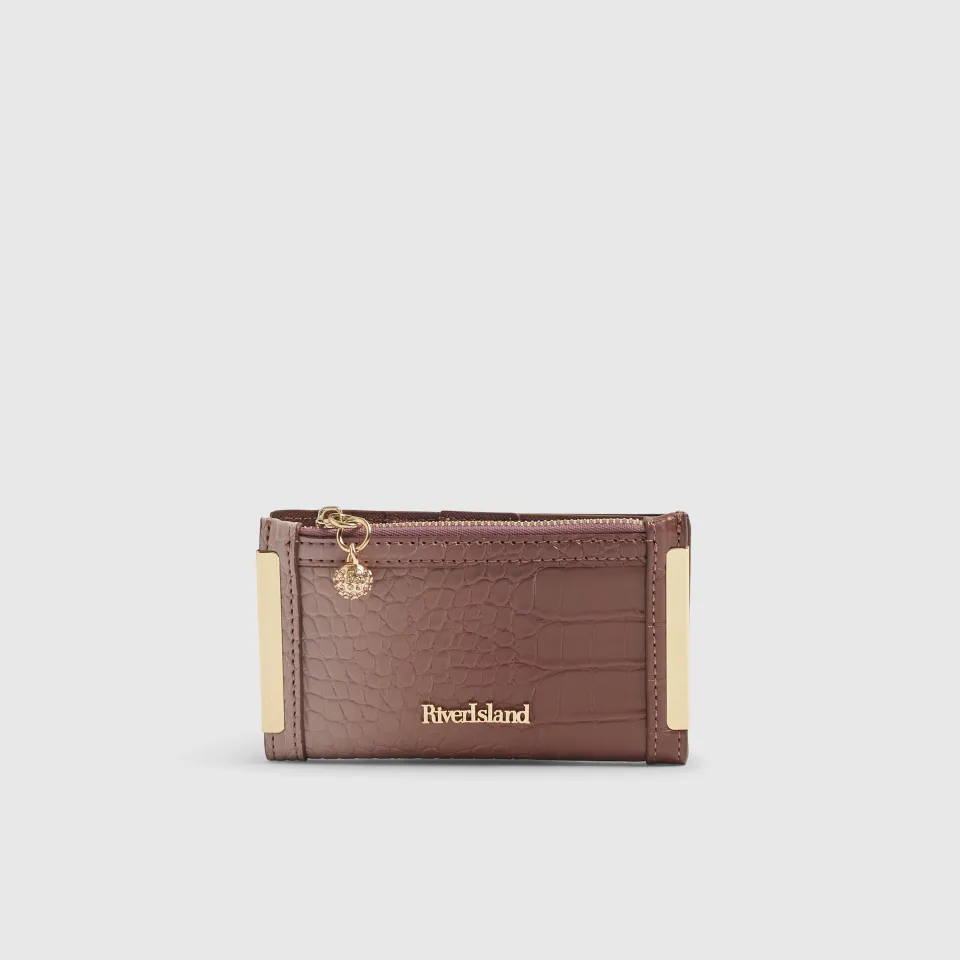 Ombre Crocodile Embossed Purse