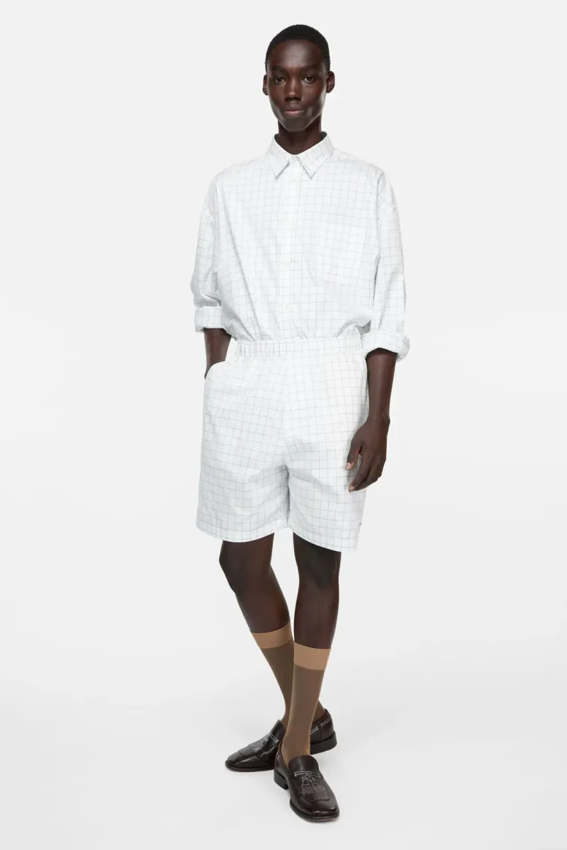 Casual check shorts