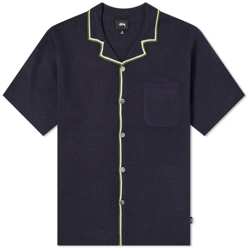 Stripe Edge Knit Shirt