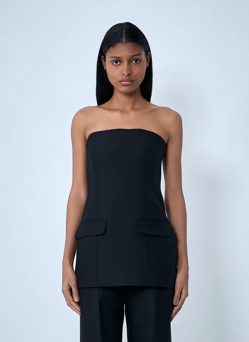 Crepe Pocket Top