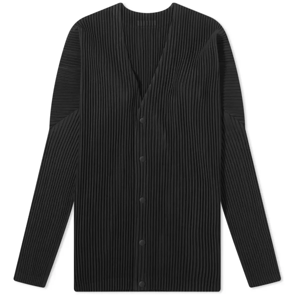Pleated Cardigan