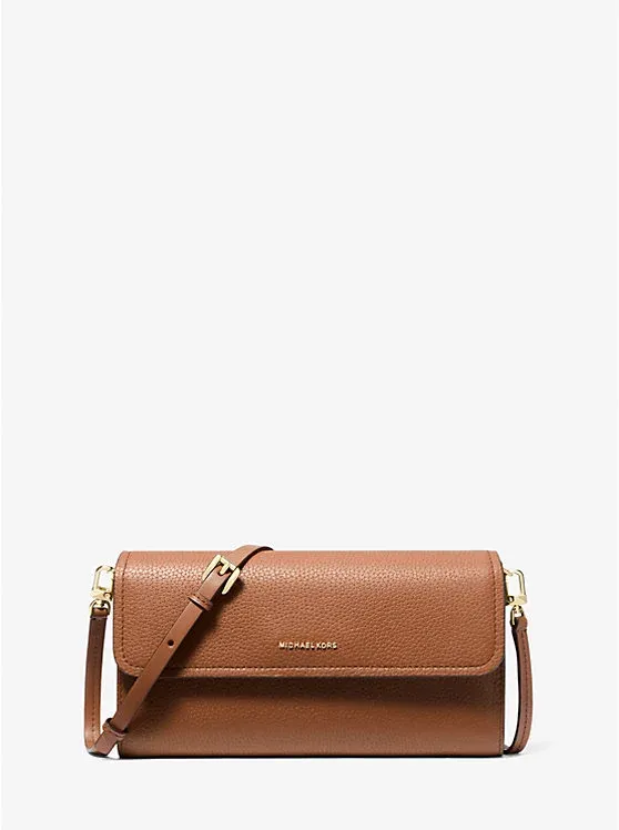 Jet Set Small Pebbled Leather Smartphone Crossbody Bag