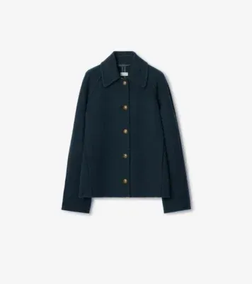 Wool Barn Jacket in Pilot blue