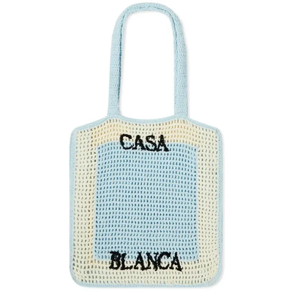 Crochet logo bag