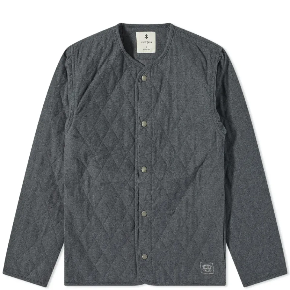 Quilted Flannel Cardigan
