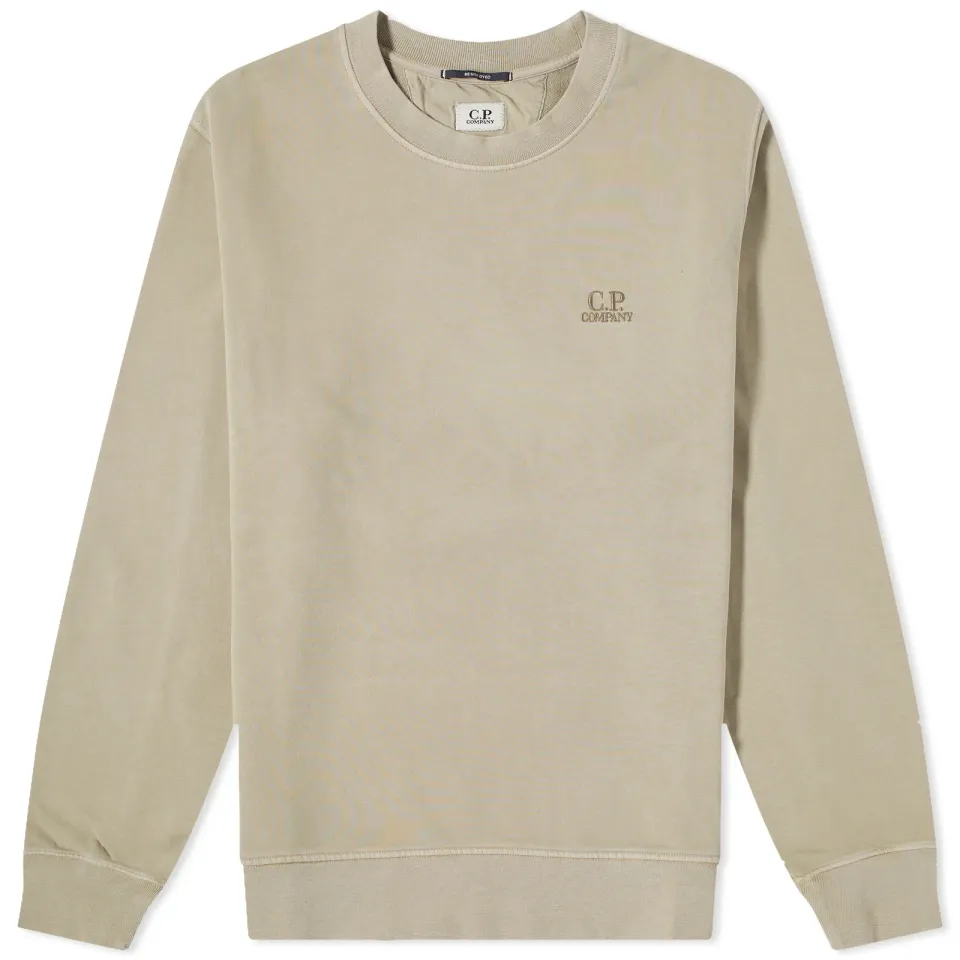 Diagonal Fleece Crew Sweat