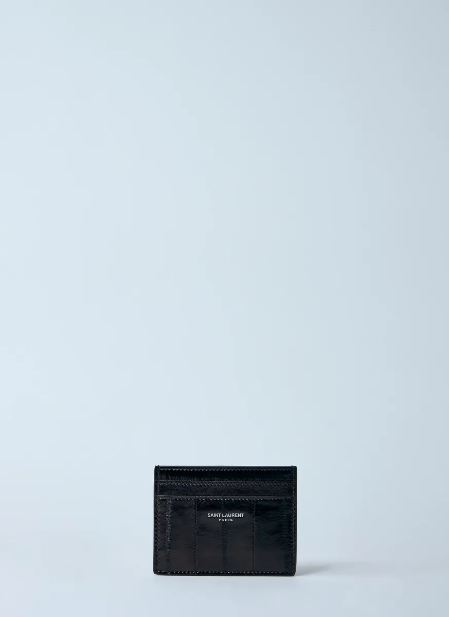 Logo Print Leather Cardholder