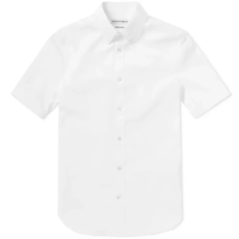 Short Sleeve Jacquard Skeleton Shirt