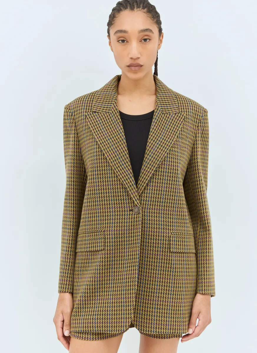 Oversized Pied de Poule Blazer