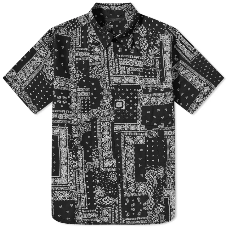 SOPHNET. Paneled Short Sleeve Shirt