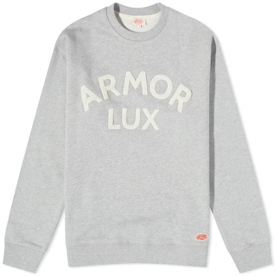 Flocked Logo Crew Sweat