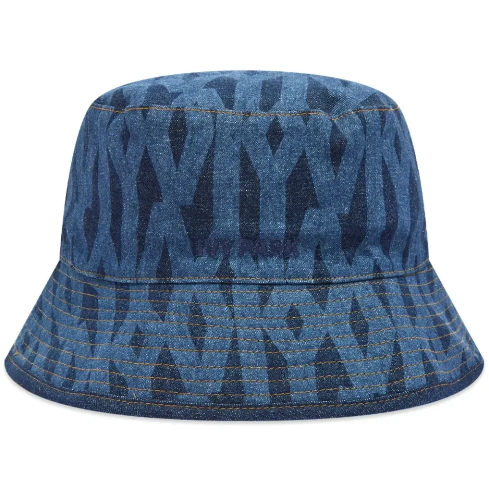 Ivy Park Reversible Monogram Denim Bucket Hat