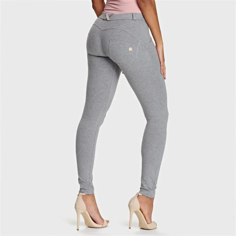WRUP Fashion - Mid Rise - Full Length - Melange Grey