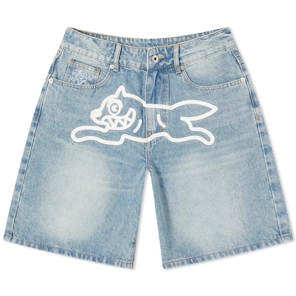 Running Dog Denim Shorts