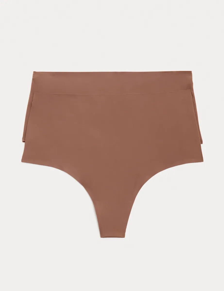 2 Pack Body Invisibles No VPL Shaping Thongs Jasper