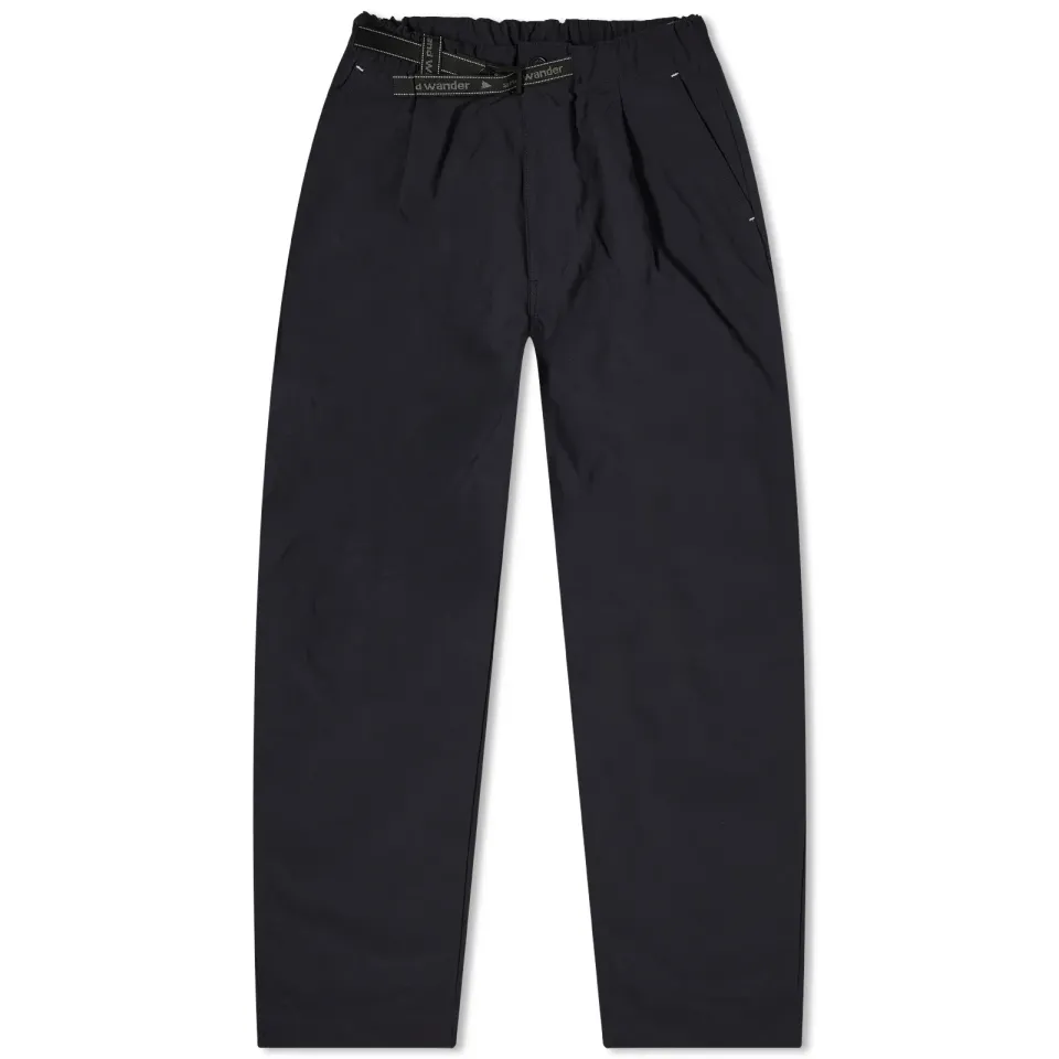 Nylon Chino Tuck Tapered Pants