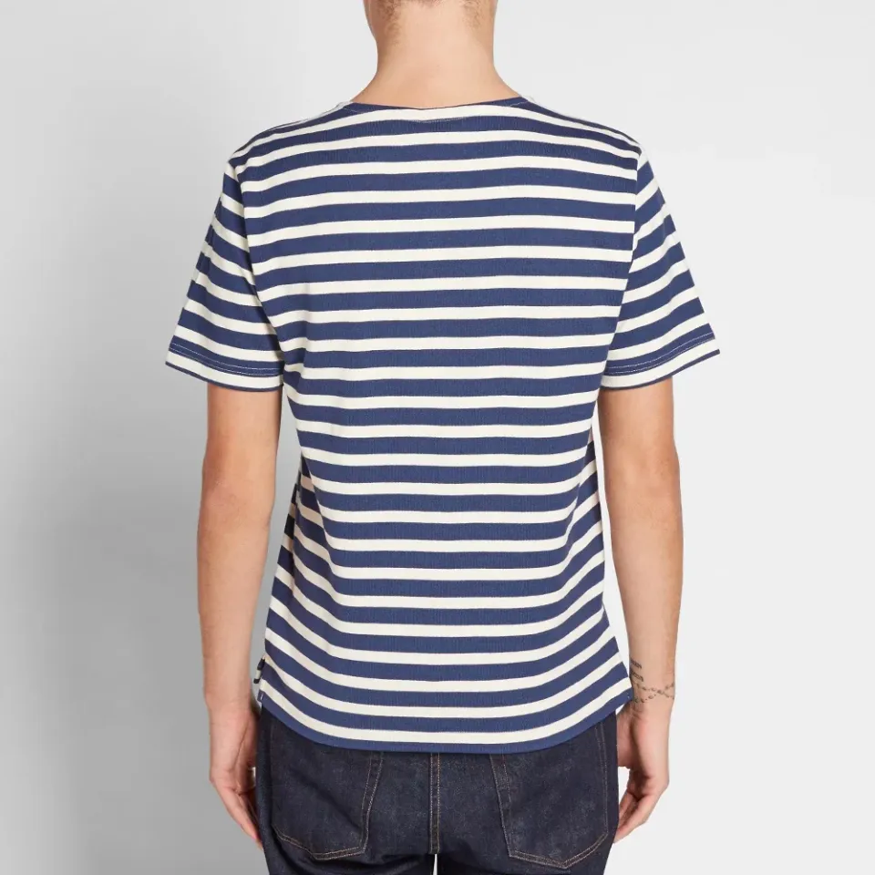 Mercerised Cotton Stripe Tee