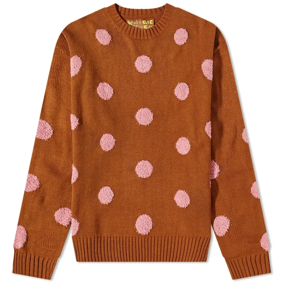Polka Pile Crew Knit