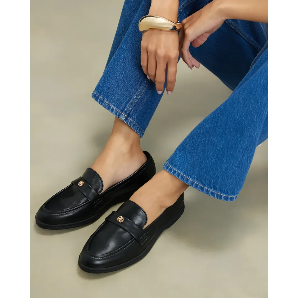 Wide Fit Metal Decal Loafers