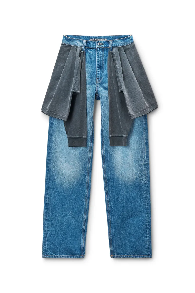 Pre-Styled Balloon Leg Jean
