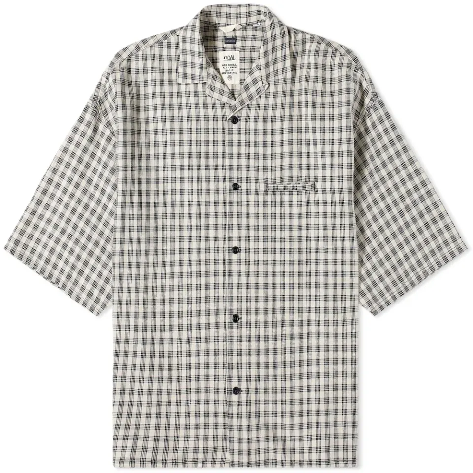 Palaka Check Open Collar Wind Shirt