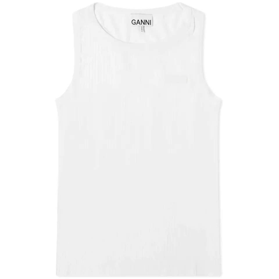 Fitted Ribbed Vest Top
