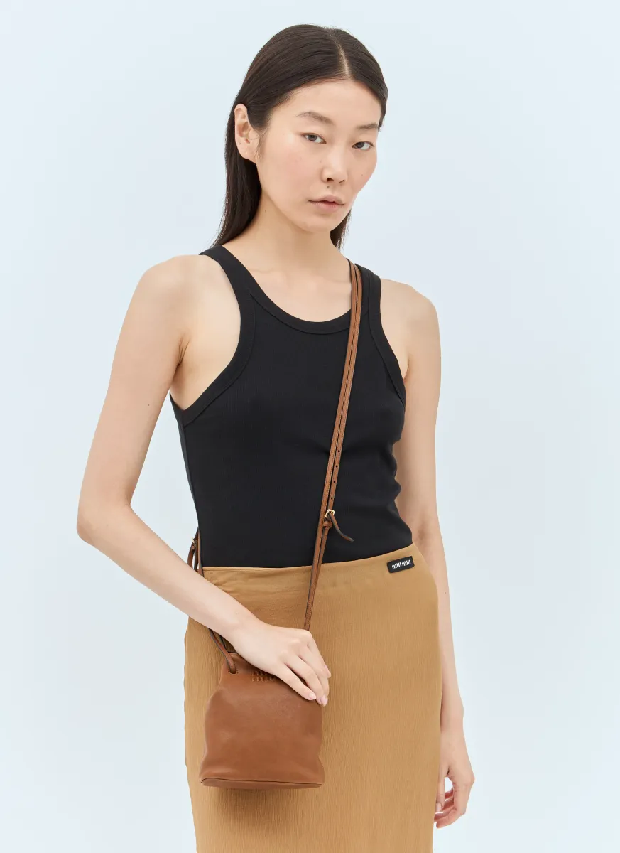 Nappa Leather Mini Bucket Bag