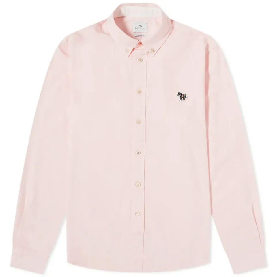 Button Down Zebra Oxford Shirt