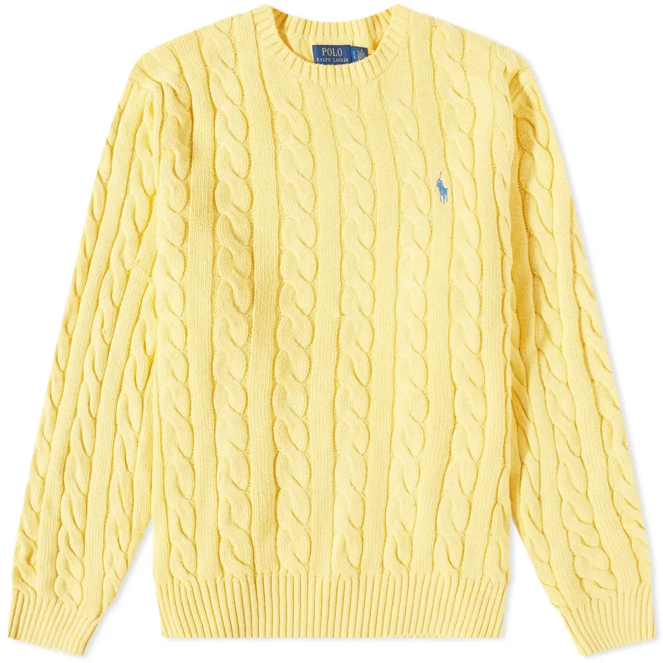Cable Cotton Crew Knit