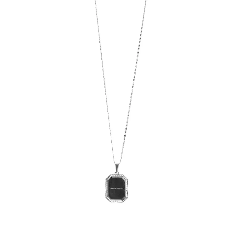 Rectangular Medallion Pendant Necklace