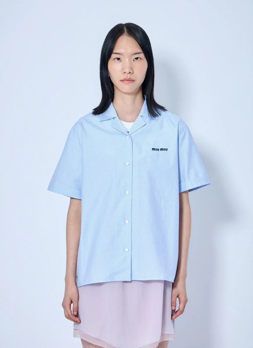 Short-Sleeve Cotton Poplin Shirt