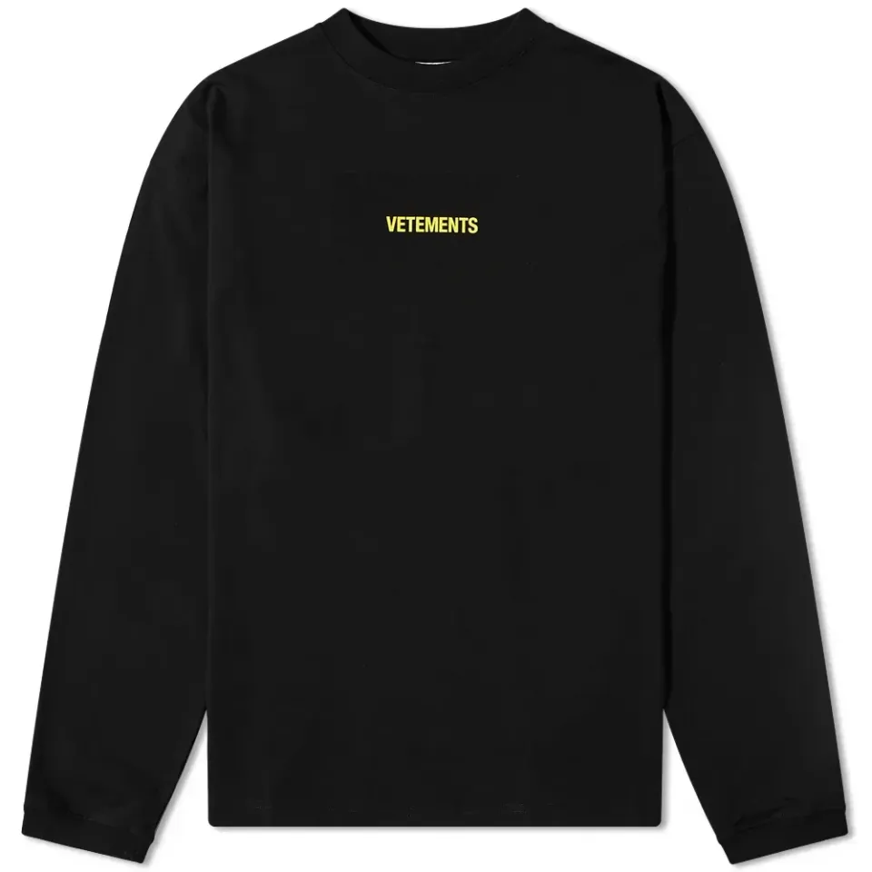 Long Sleeve Logo Label T-Shirt