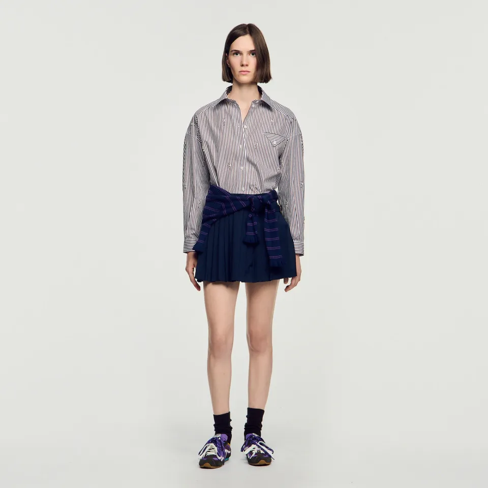 Pleated skort
