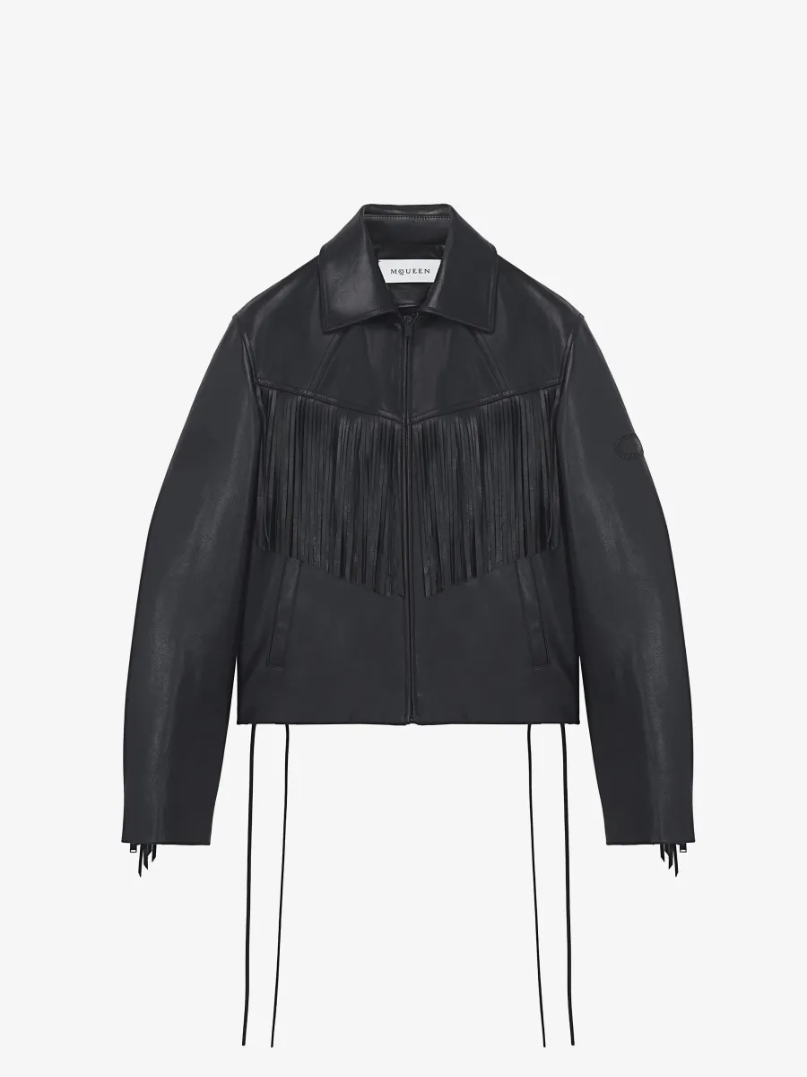 Fringe Leather Jacket