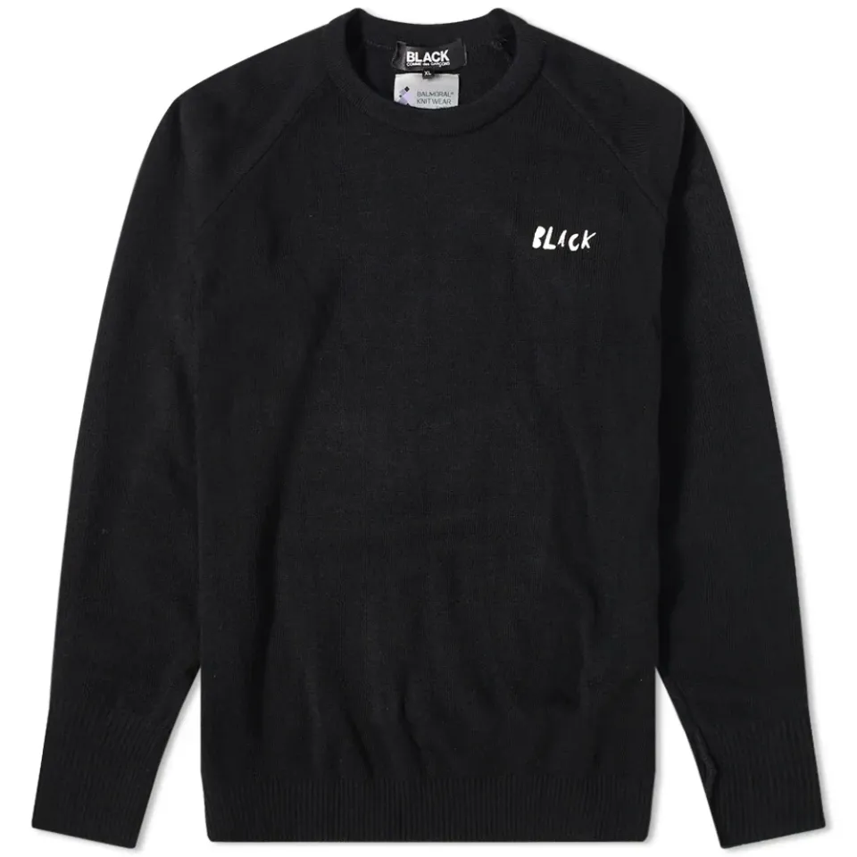 Comme des Garcons Black Crew Neck Knit