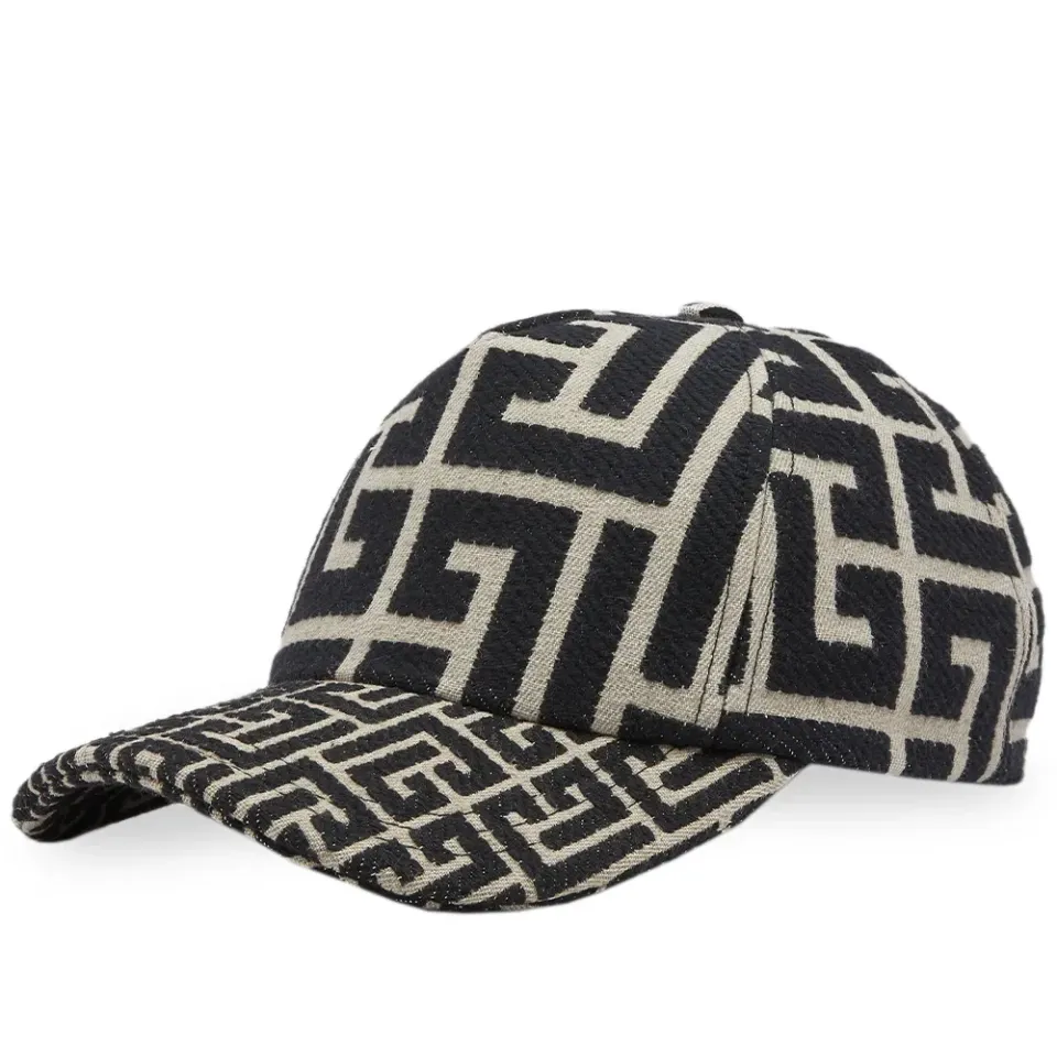 Jacquard Monogram Cap