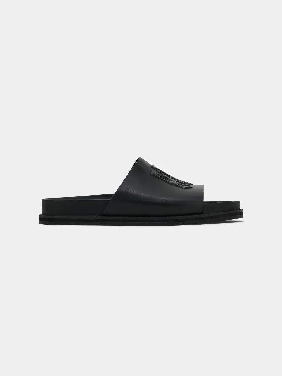 MA LEATHER SANDAL - Black