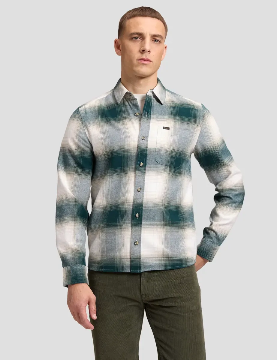 Regular Fit Pure Cotton Checked Flannel Shirt