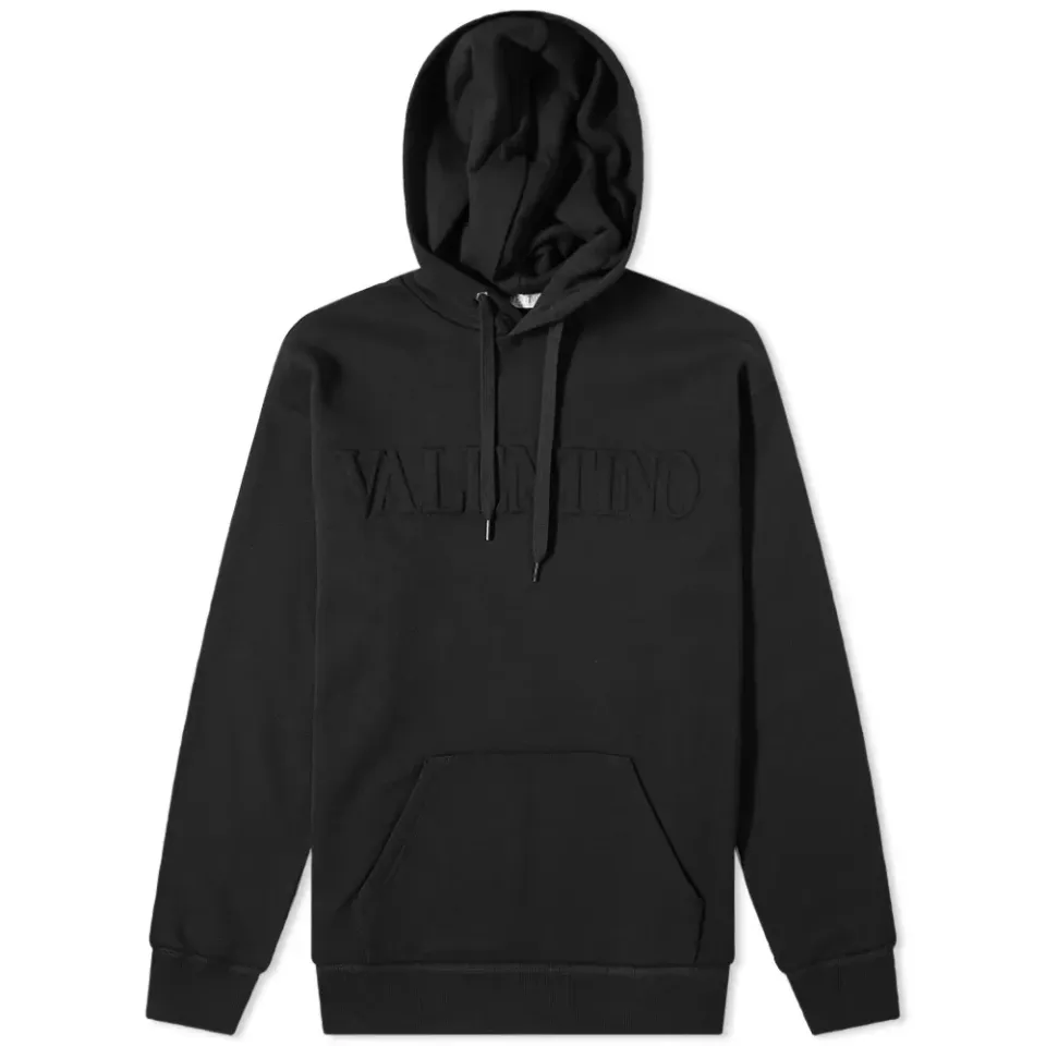Embossed Logo Oversized Popover Hoodie