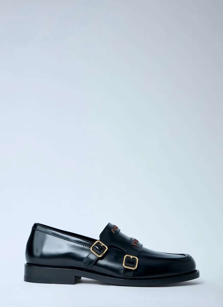 Double Monk Strap Loafers