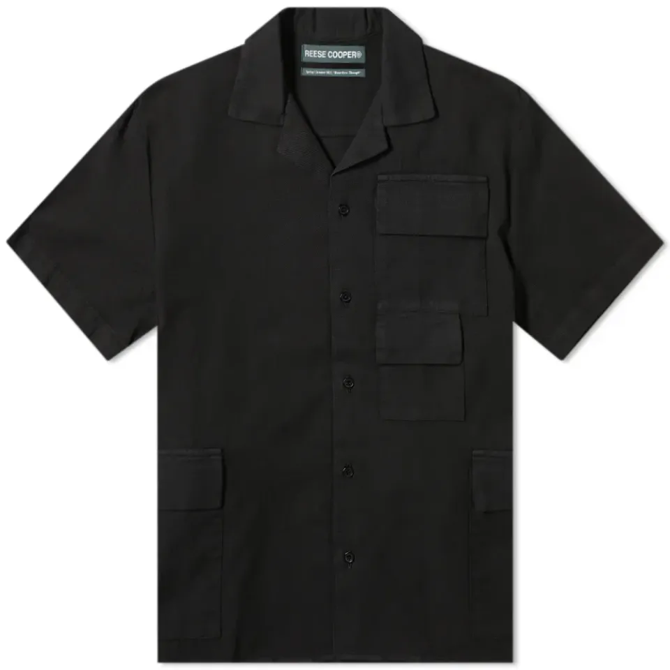 Short Sleeve Cotton Cargo Shirt