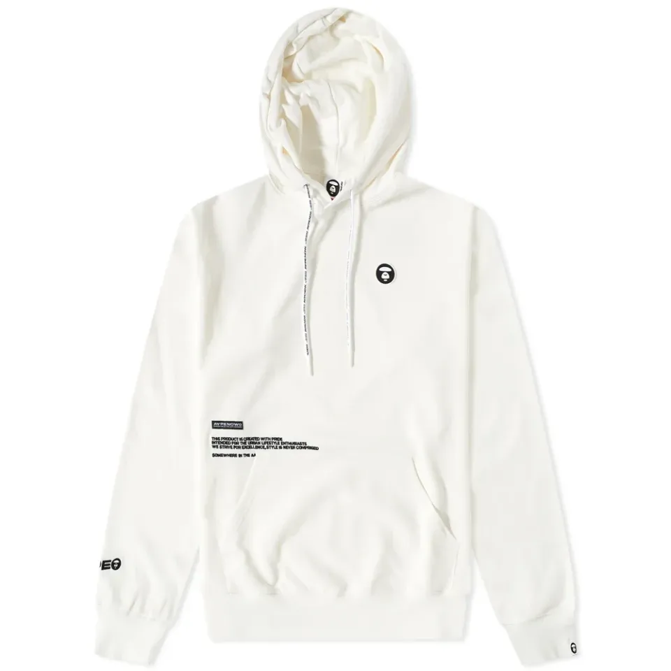 AAPE AAPE Now Silicone Logo Popover Hoodie