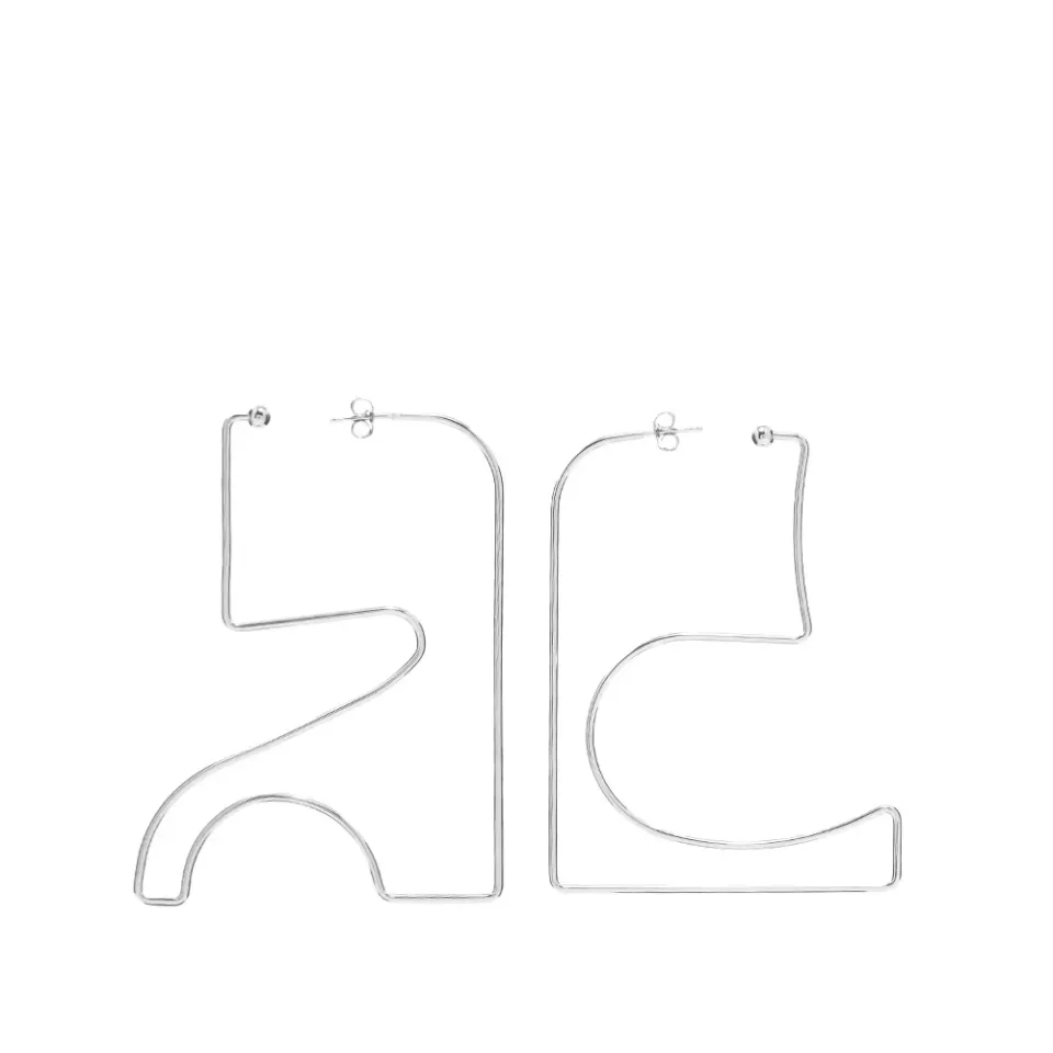 Medium Logo Ac Earrings