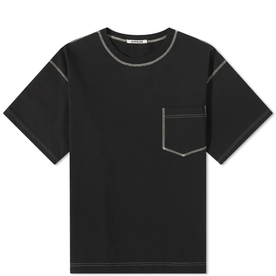 Contrast Stitch Heavy Relaxed T-Shirt