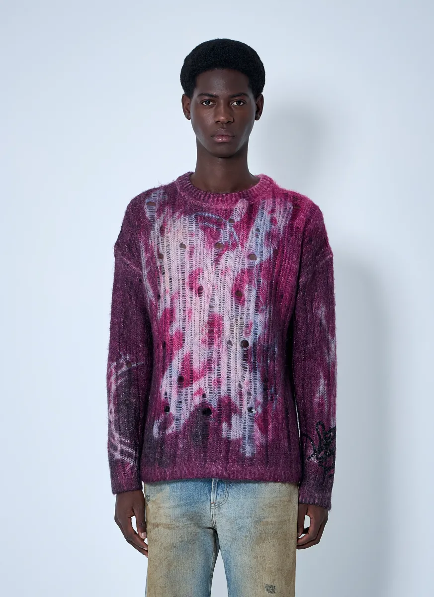 Printed Knit Sweater